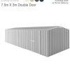 EasySheds 7.5m x 3m Double Door Workshop