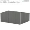 Absco Double Garage – 5.6m x 5.5m – Barn Doors
