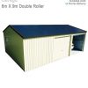 Spanbilt Double Garage with Workshop 6m x 8.69m – 2.4m Wall