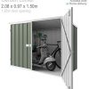 Locker Shed 2.10 x 0.97 – 2m Double Door – 1.50m Tall