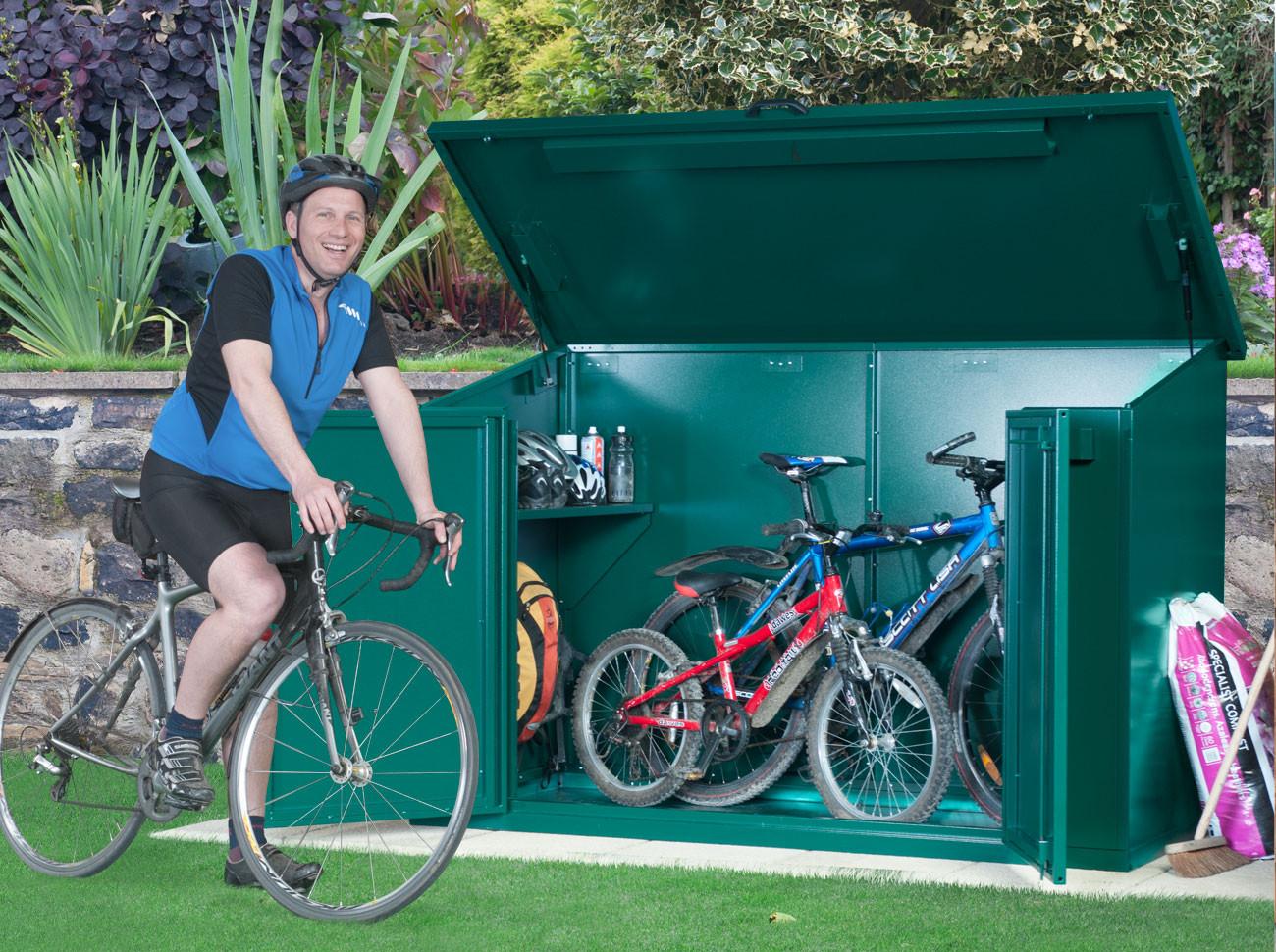 small bicycle storage shed