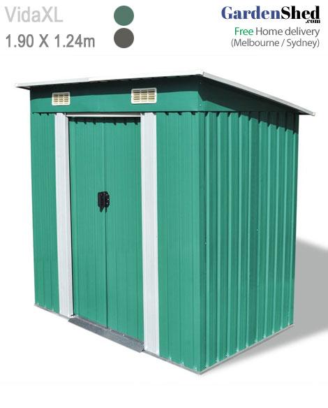 sliding door garden shed 1.90m x 1.24m gardenshed.com