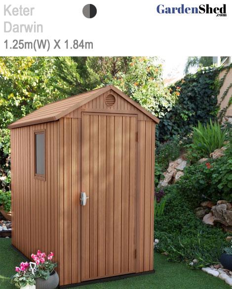 Keter Darwin 64 1.25 x 1.84m GardenShed.com